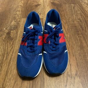 Royal blue and red new balance running/ everyday shoe size 12